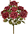 Planta Artificial Buque Rosa Diana X9 Marsal Outono 40cm - Imagem 1