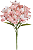 Planta Artificial Buque Astromelia Cetim X15 Creme Pessego 2T 34cm - Imagem 1