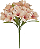 Planta Artificial Buque Astromelia Cetim X15 Pessego 2T 34cm - Imagem 1