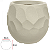 Vaso Luna Oval Cimento 38x36cm - Imagem 1