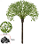 Planta Artificial Buque Gyspon Verde 32cm - Imagem 1