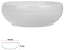 Vaso Bacia Melamina Branco 7cm - Imagem 1