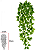 Planta Artificial Folhagem Jiboia Pendurar Real Toque X228 Verde Creme 1m - Imagem 1