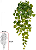 Planta Artificial Folhagem Jiboia Pendurar Real Toque X141 Verde Creme 71m - Imagem 1