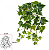 Planta Artificial Folhagem Hera Pendurar Real Toque X60 Verde Creme 40cm - Imagem 1