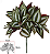 Folhagem Artificial Lambari Pick Forracao Real Toque X12 Verde Creme 28cm Com 6 Hastes - Imagem 1