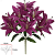 Buque Lirio Cetim X9 Fucsia 44cm - Imagem 1