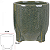 Vaso Ceramica Verde 10cm - Imagem 1