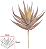 Planta Artificial Suculenta Agave Laranja 17cm - Imagem 1
