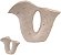 Vaso Decorativo Ceramica Off White 22,5cm - Imagem 1
