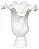 Vaso Decorativo Ceramica Branco 43cm - Imagem 1