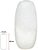 Vaso Decorativo Vidro Branco 40cm - Imagem 1