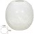 Vaso Decorativo Vidro Branco 18cm - Imagem 1
