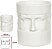 Vaso Decorativo Porcelana Branco 10cm - Imagem 1