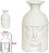Vaso Decorativo Porcelana Branco 20cm - Imagem 1