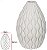 Vaso Decorativo Ceramica Branco 28,5cm - Imagem 1
