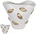 Vaso Decorativo Ceramica Branco Dourado 28cm - Imagem 1
