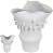 Vaso Decorativo Ceramica Branco 32cm - Imagem 1
