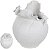 Vaso Decorativo Ceramica Branco 28cm - Imagem 1