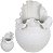 Vaso Decorativo Ceramica Branco 28cm - Imagem 1