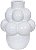 Vaso Decorativo Ceramica Branco 27cm - Imagem 1