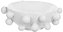 Vaso Decorativo Centro De Mesa Ceramica Branco 11cm - Imagem 1