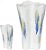 Vaso Decorativo Ceramica Branco Azul 40,5cm - Imagem 1