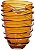 Vaso Decorativo Vidro Ambar 28cm - Imagem 1