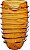Vaso Decorativo Vidro Ambar 36cm - Imagem 1