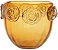 Vaso Decorativo Vidro Ambar 18,5cm - Imagem 1