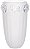 Vaso Decorativo Vidro Transparente Fosco 36cm - Imagem 1