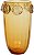 Vaso Decorativo Vidro Ambar 36cm - Imagem 1