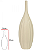 Vaso Decorativo Ceramica Bege 50cm - Imagem 1