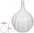 Vaso Decorativo Ceramica Branco 25cm - Imagem 1