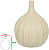 Vaso Decorativo Ceramica Bege 19cm - Imagem 1