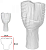 Vaso Decorativo Ceramica Branco 40cm - Imagem 1