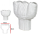 Vaso Decorativo Ceramica Branco 30cm - Imagem 1