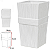 Vaso Decorativo Ceramica Branco 25cm - Imagem 1