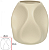 Vaso Decorativo Ceramica Bege 20cm - Imagem 1