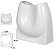 Vaso Decorativo Ceramica Branco 16cm - Imagem 1