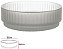 Vaso Decorativo Vidro Transparente Fosco 8,8cm - Imagem 1