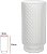 Vaso Decorativo Vidro Transparente Fosco 27,6cm - Imagem 1