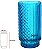 Vaso Decorativo Vidro Azul Fosco 27,6cm - Imagem 1