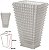 Vaso Decorativo Vidro Cristal Transparente Fosco 20cm - Imagem 1