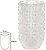 Vaso Decorativo Vidro Cristal Transparente Fosco 16,8cm - Imagem 1