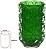 Vaso Decorativo Vidro Cristal Verde 16,8cm - Imagem 1