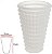 Vaso Decorativo Vidro Cristal Transparente Fosco 15cm - Imagem 1