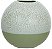Vaso Decorativo Porcelana Verde 20cm - Imagem 1