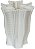 Vaso Decorativo Ceramica Branco 20cm - Imagem 1