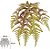 Planta Artificial Folhagem Samambaia Pendurar X8 Verde Outono 46cm - Imagem 1